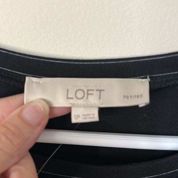 NWT Ann Taylor Loft T-Shirt Style Striped Dress - Picture 3 of 5